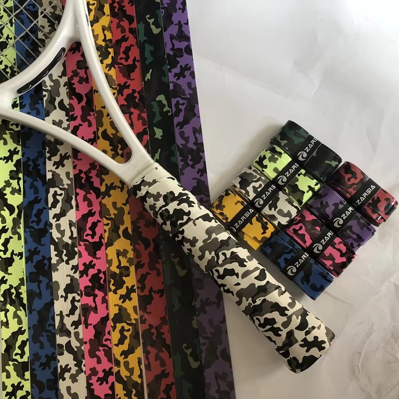 8pcs Retail ZARSIA NEW Camouflage Tennis Racket Overgrips Viscous Badminton Sweatbands Squash racket over grips