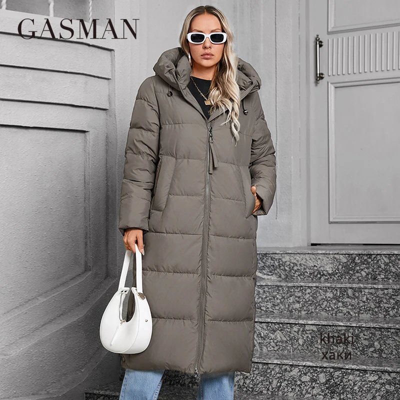 GASMAN 2024 Women's winter jacket Plus size L-6XL Women coat Brand Fashion Thick cotton Windproof Hooded parkas  84552