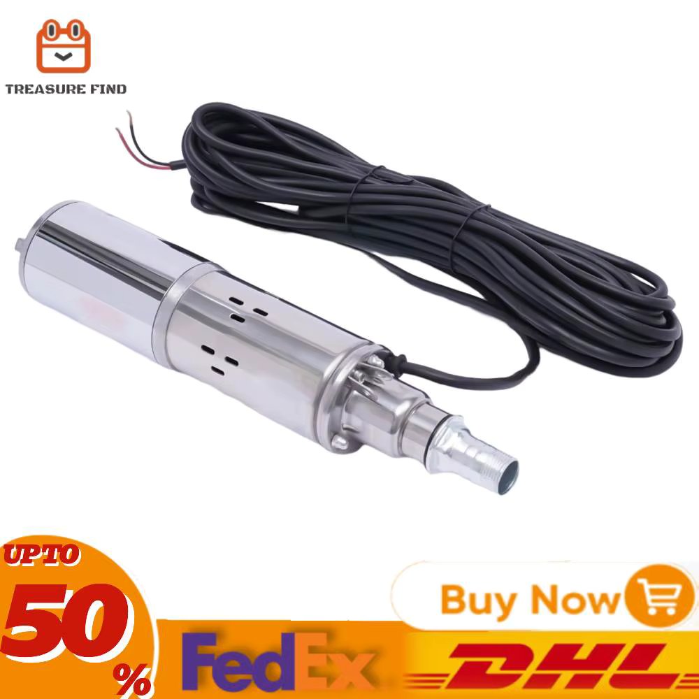 Deep Well Submersible Pump 5.3 GPM Large Flow 82ft High Lift Farm Ranch Irrigation Submersible Bore Hole Deep Well Pump