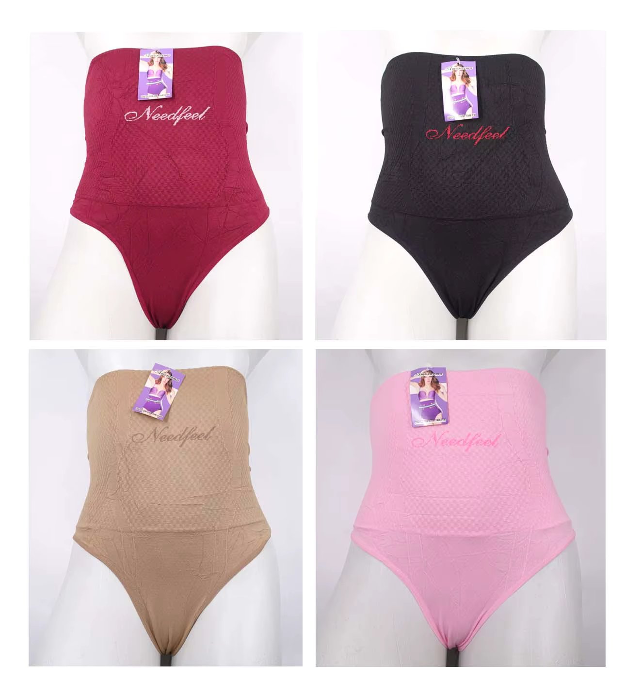 Calcinha Cinta Alta Compressão Lingerie Fio Dental Duplo Modeladora Zero Barriga