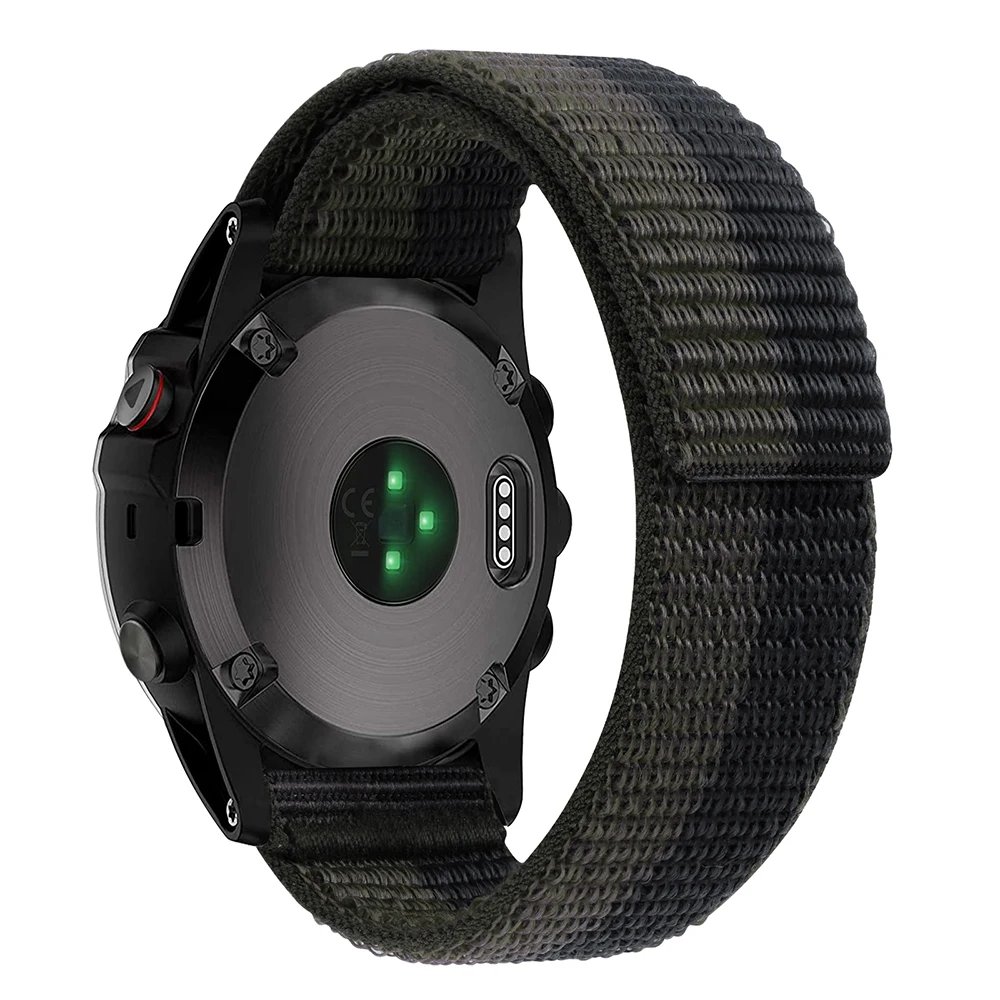 26 22mm Hook Loop Nylon Strap For Garmin Enduro 2 Smart Watch Band Fenix 7 EPIX 7X Fenix 6X 6Pro 5X 5/MK2i/955 945  Wristbands