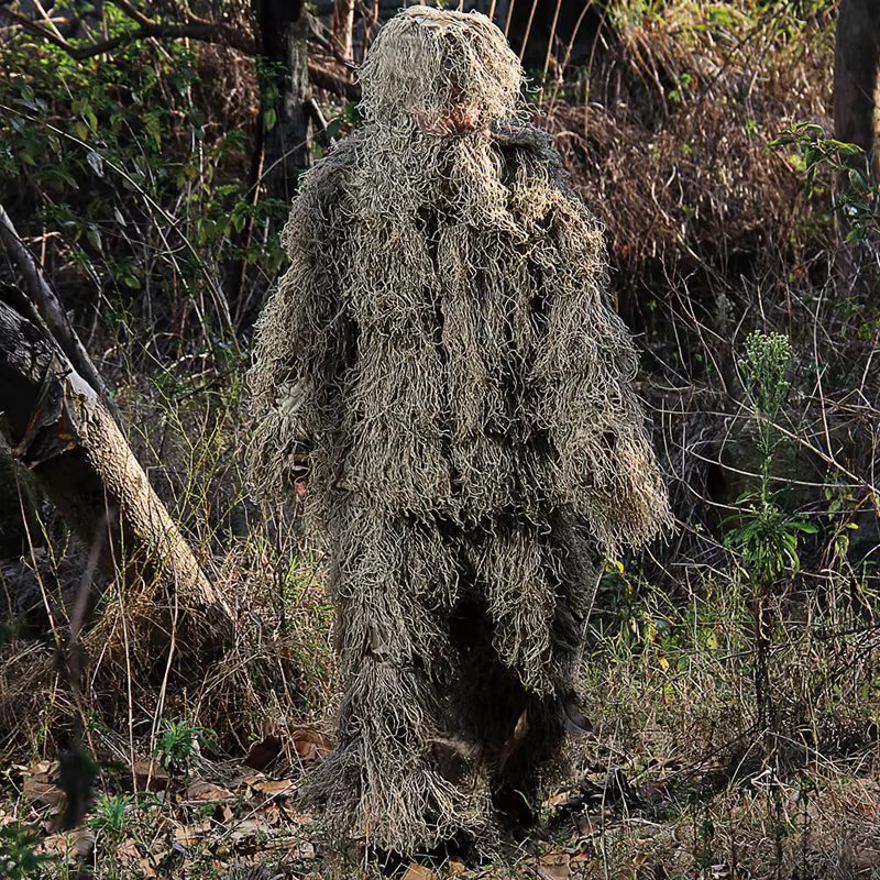 Camouflage Hunting Ghillie Suit, Secret Hunting Clothes, Sniper Suit, Invisibility Cloak, Airsoft Uniform