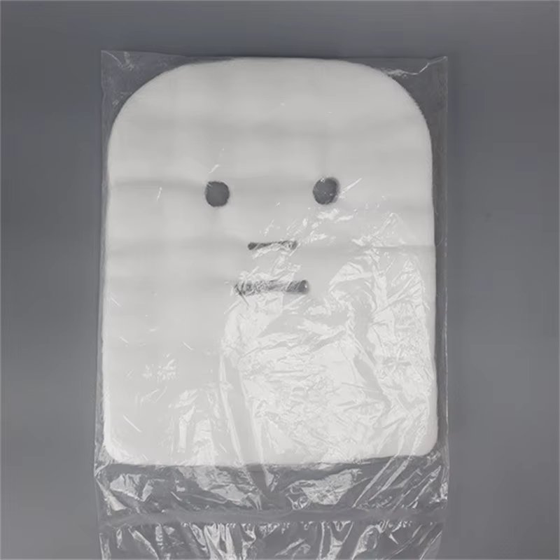 100pcs/bag White Soft Disposable Gauze Face Mask Pure Cotton Paper Sheet Beauty Salon Special Gauze Absorption Non-Irritating