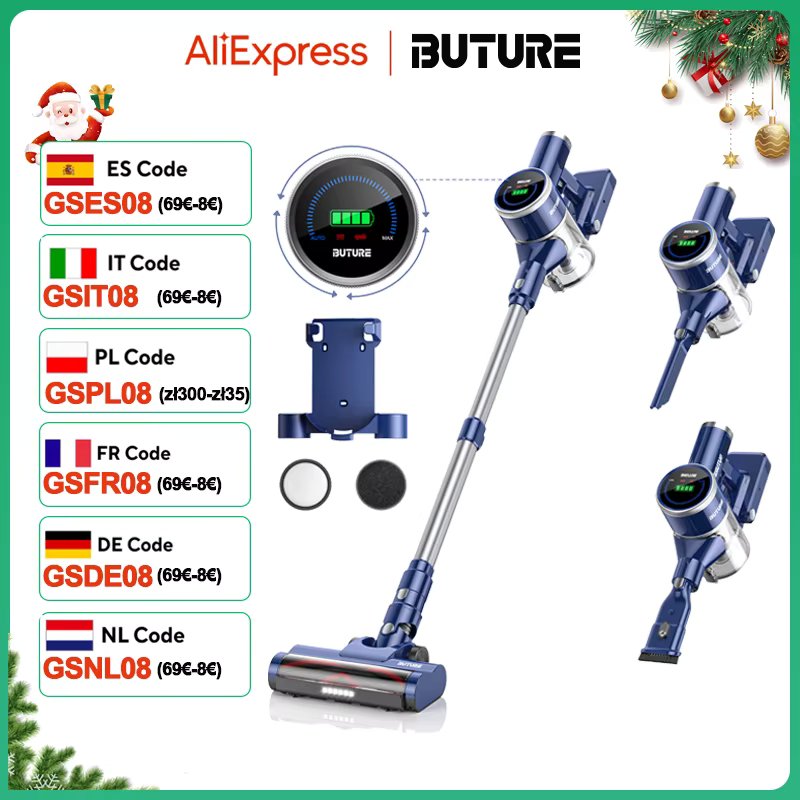 400W 33000PA Suction Power JR600 Cordless Wireless Handheld Vacuum Cleaners for Pet Home Appliance 1L Dust Cup Removable Battery