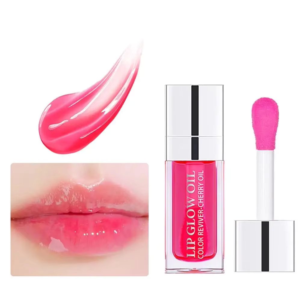 Lip Oil Gloss Lip Plumper Makeup Moisturizing NonSticky Sexy Water Glossy Glitter Primer Tint Lip Balm Care Cosmetics