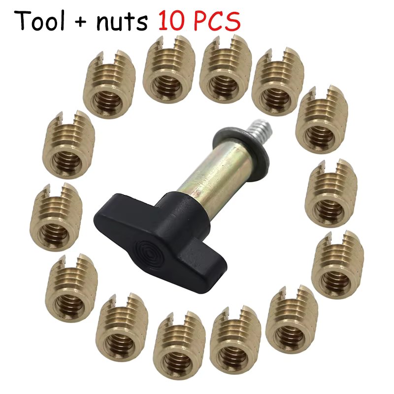 Batwing Fairing Windshield Threaded Brass Insert Restoration Kit for Touring Electra Street Glide Batwing 1986-2018