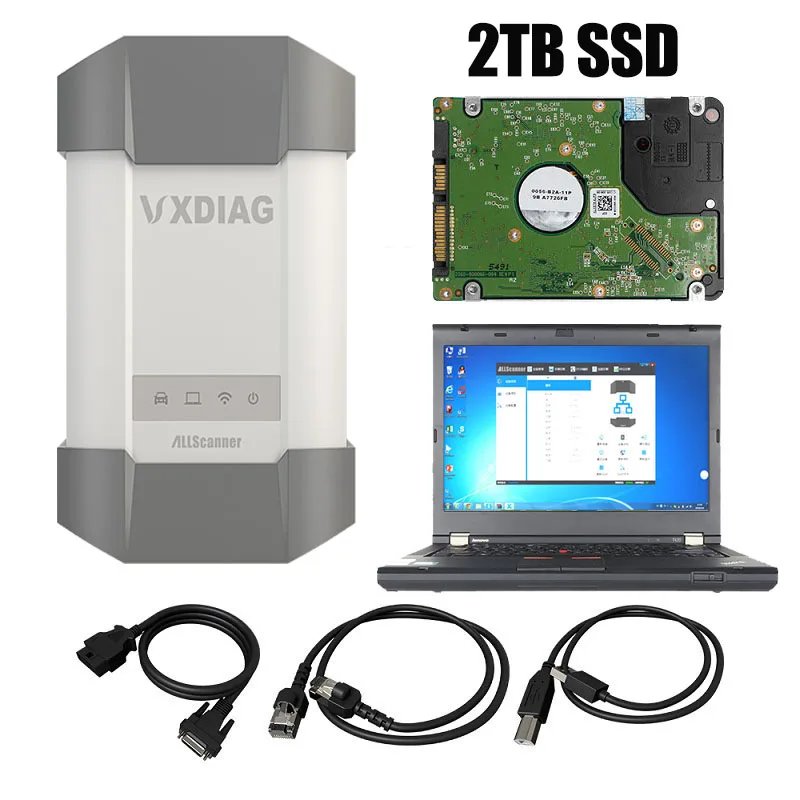 VXDIAG Allscanner 13 in 1 for JLR BMW Ford Mazda Benz VW Porsche GM All Models OBD2 Car DoIP Diagnostic Tool Services ECU Coding