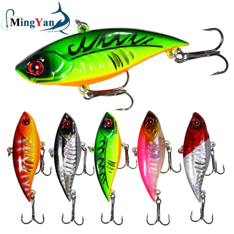 1PCS Sinking VIB Fishing Lure 6.5cm 11g Lipless Crankbait Artificial Hard Bait All Depth Winter Pike Bass Fishing Tackle