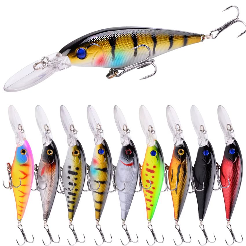 Aorace 1PCS Minnow Fishing Lure 11cm 10g Floating Hard Wobbler Bait Crankbait Carp Striped Bass Pesca Fishing Tackle SwimBait
