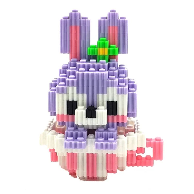 Disney Sanrio  Building Block Toys Cartoon Characters , Mario Katie Cat Small Particle  Assembly Educational toy Spider-Man