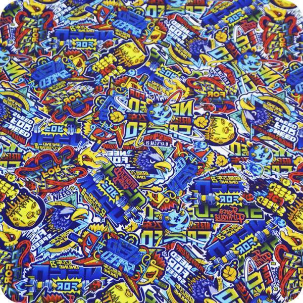 HOT-138 sheet for hydroprinting film water transfer printing Sticker Bomb measurements: width: 50cm. Length: 100cm