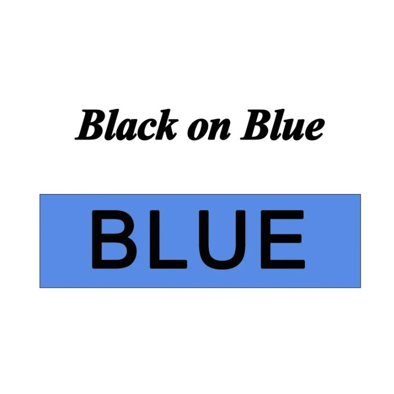 Black on Blue