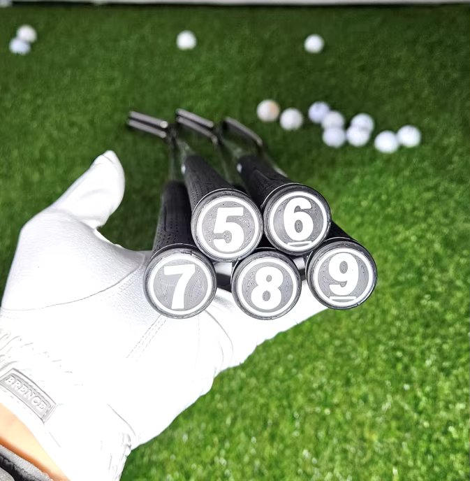 (12 in) Plastic golf club iron clean number number display Golf Club name tack