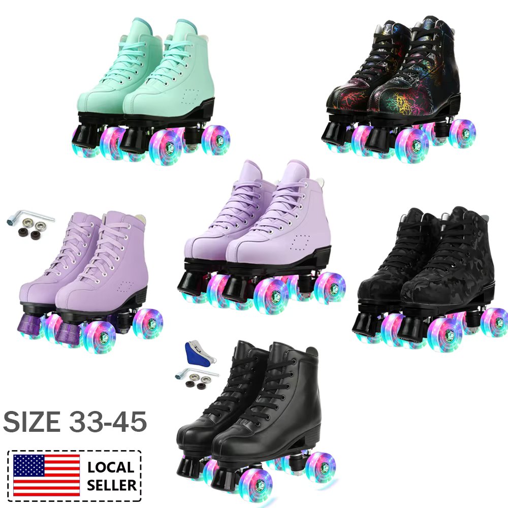 Flashing Roller Skates Skating Shoes Sliding Inline Quad Skates Sneakers Outdoor Skating Sport Shoes Beginner Men And Women