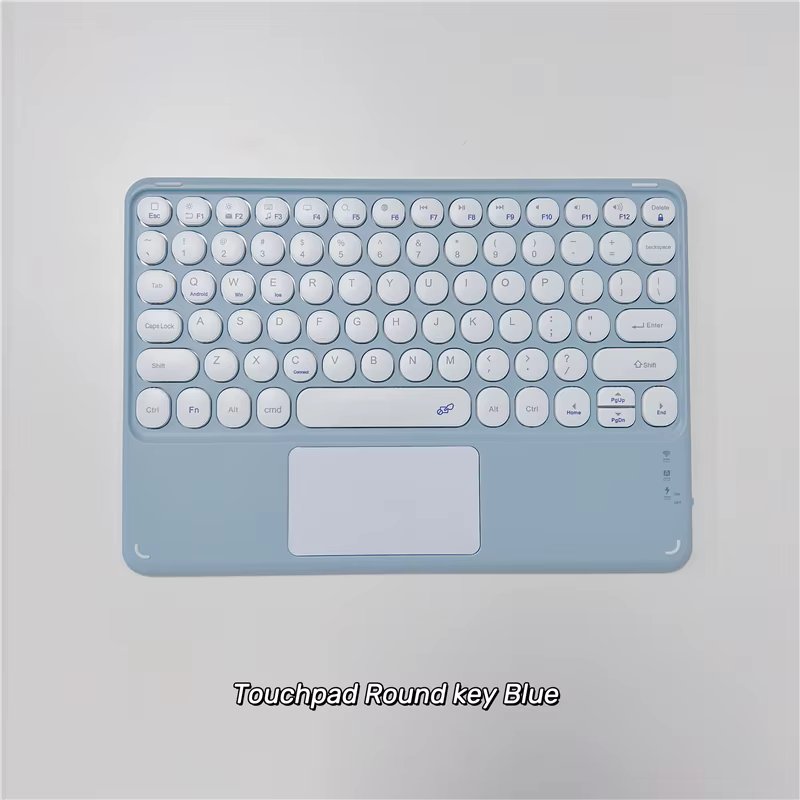 Rechargeable Blue-toothWireless Keyboard  Mini Portable Touchpad Tablet Computer Desktop PC Accessories for iPad Windows Android