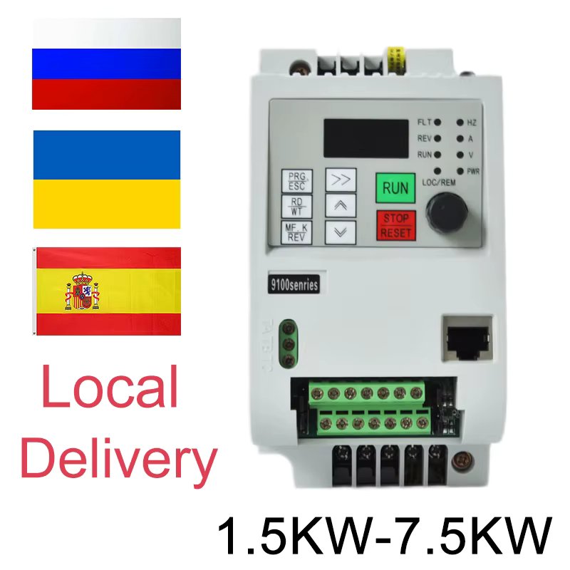 NFLIXIN VFD INVERTER 9600 220V 0.75KW/1.5KW/2.2KW/4KW/5.5KW/7.5KW 1HP Variable Frequency Drive Converter for Motor Speed Control