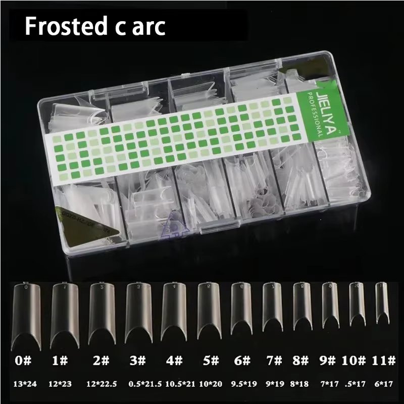 Nail nail sheet transparent cut-free grinding 500 pieces box armor sheet small round square Korean round small square nail