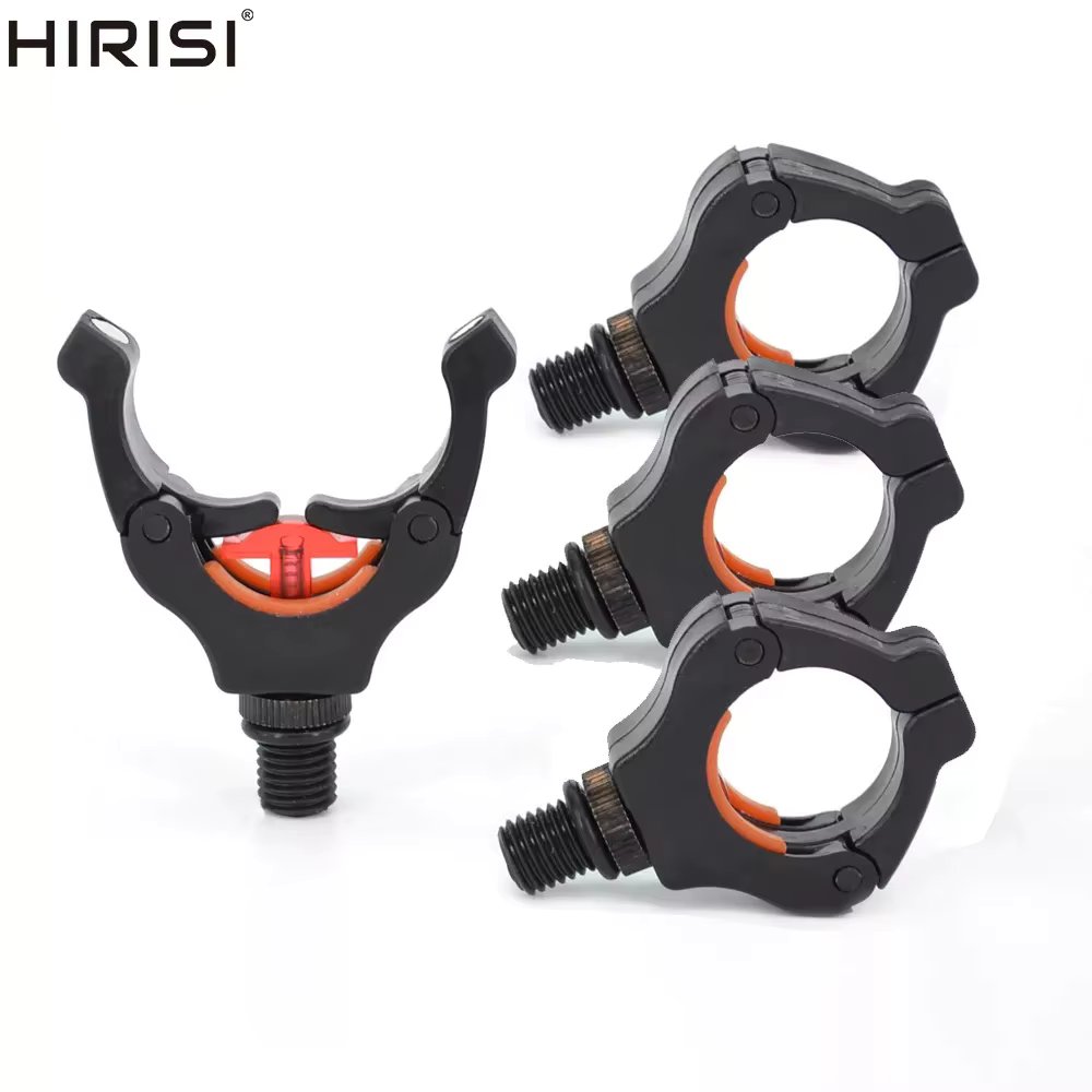 Hirisi 4pcs Carp Fishing Rod Rest Head Gripper for Rod Pod Holder with Magic Magnet Clips Keep Fishing Rod