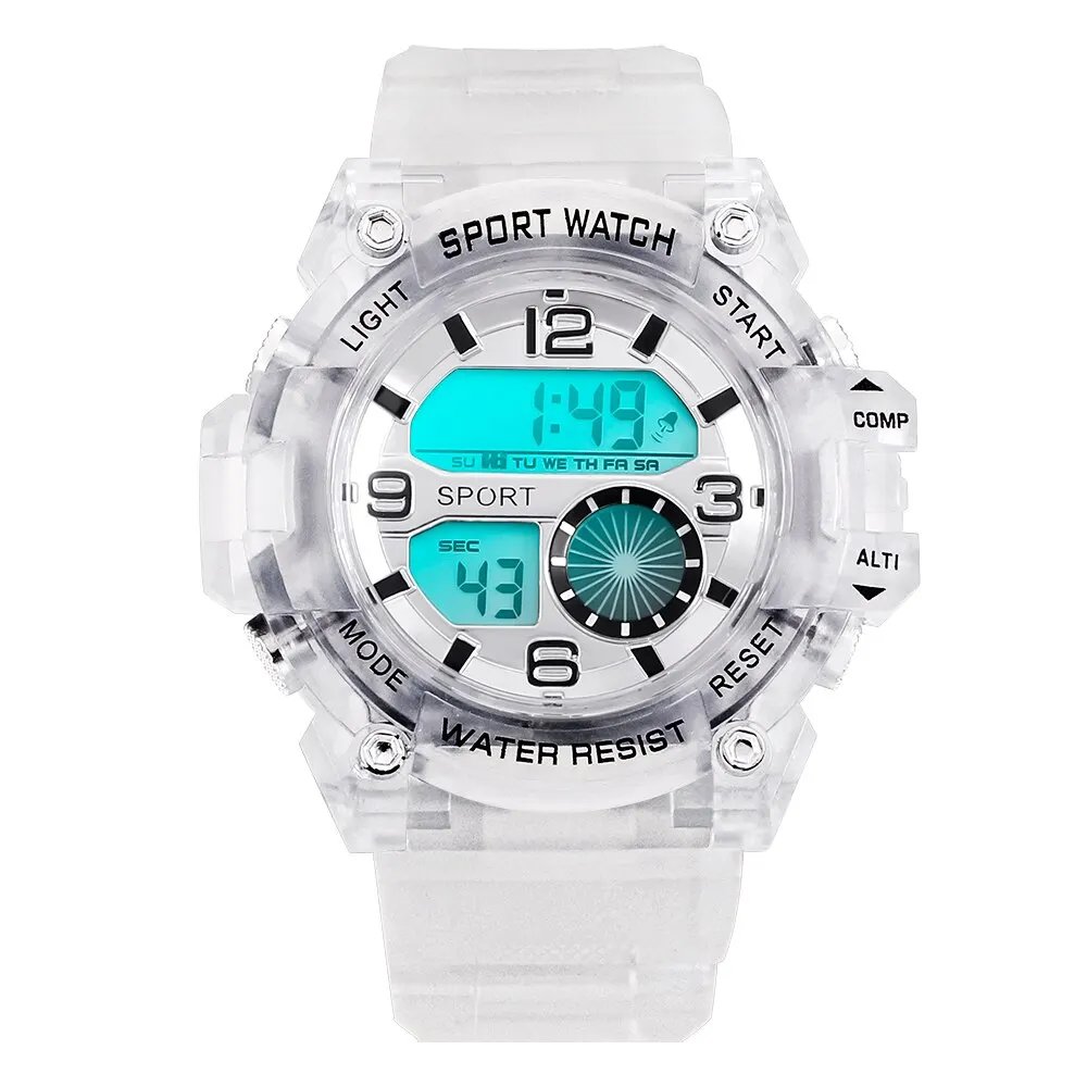 Men Digital Watch Military Sports Swimming Big Watches Fashion 30M Waterproof Electronic Wristwatch Mens Relogios Masculino