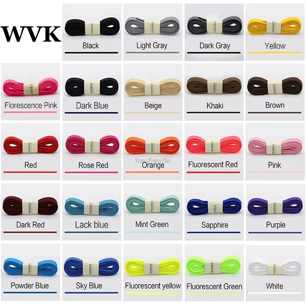 2pcs Thicken Flat Shoe laces Classic Solid Shoelaces for Athletic Running Sneaker Laces Shoes Boot 0.8 CM Width Shoelace String