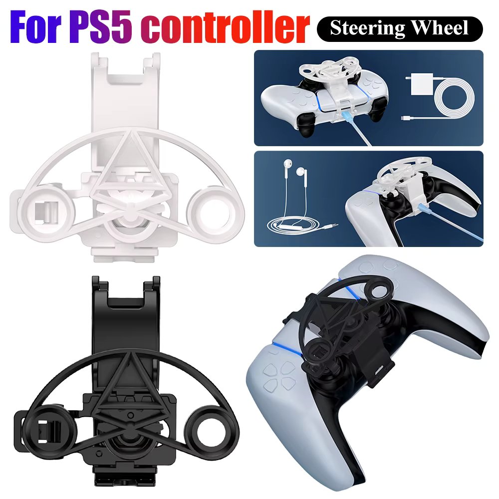 Mini Racing Wheel for PS5 Game Controller 3D Printing Racing Games Steering Wheel Replacement Auxiliary Replacement Accessories