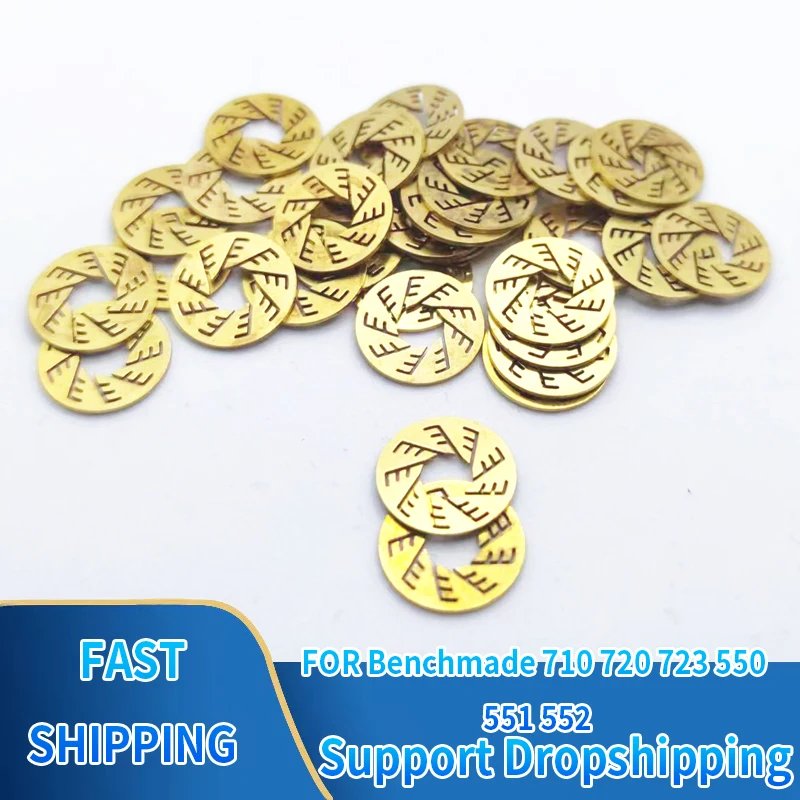 2/4/6pcs Folding Knife Brass Washer Bronze Gasket Copper Metal Cushion Solid Pad Ring for Benchmade 710 720 723 550 551 552 DIY
