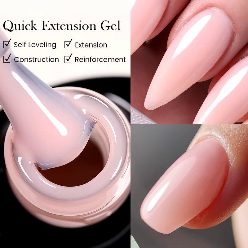 UR SUGAR 7ml Quick Extension Gel Milky White Nude Pink Vernis Semi Permanent UV Gel Nail Polish Slip Solution Nail Art Varnish