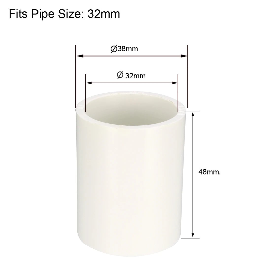 White 32mm 10Pcs