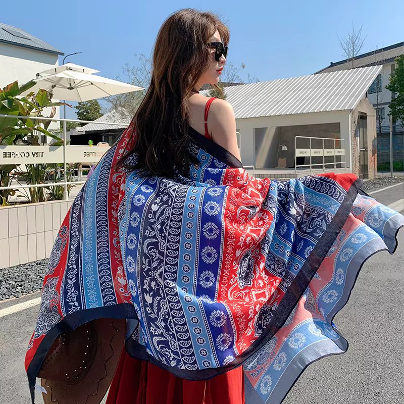 3 Boho Flower Blue