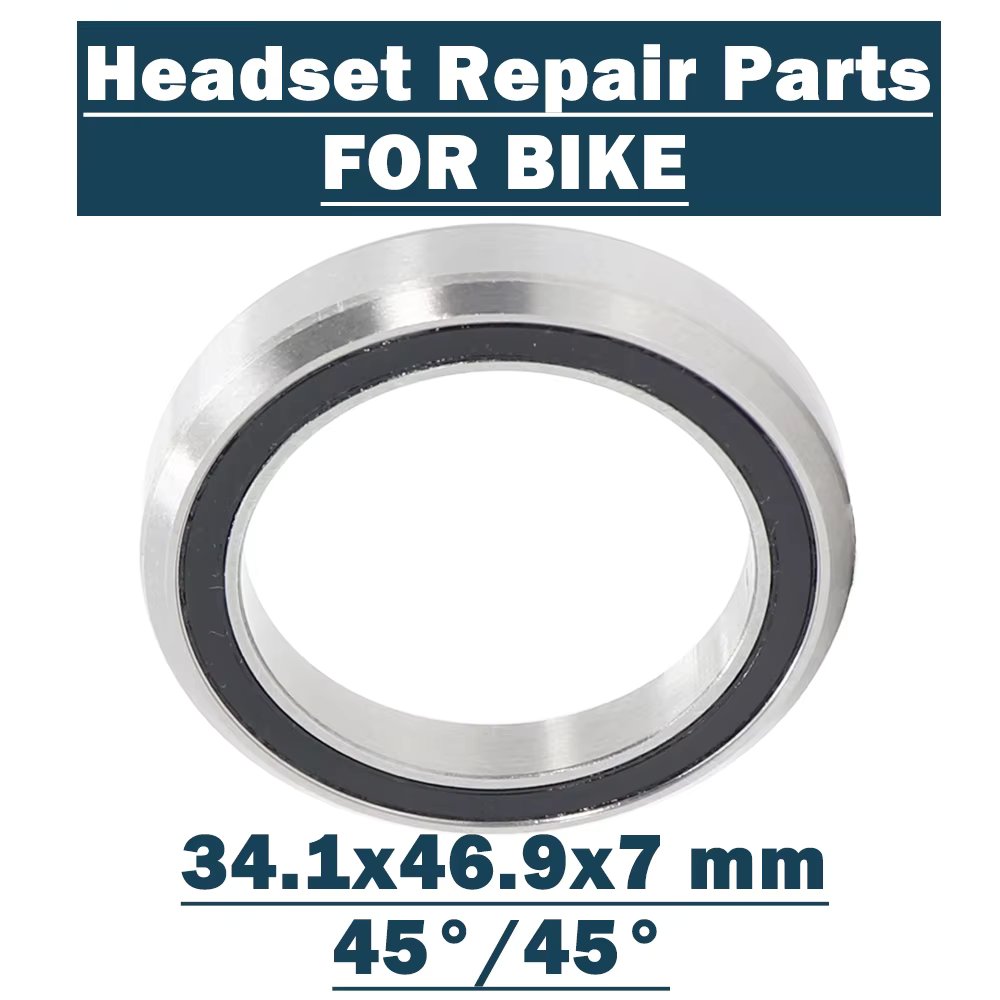 MH-P22 Bearing 34.1*46.9*7 mm 45/45 Degree Balls Bicycle 1-1/4 Inch ( 1 PC ) Headset Repair Parts Ball Bearings 34.1 46.9 7