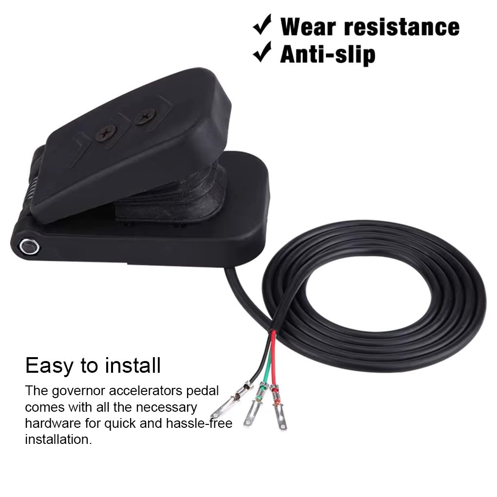 Electric Tricycle Throttle Gas Pedal Speed Control Accelerators Brake Foot Universal Black Plastic Boat Parts Accessory