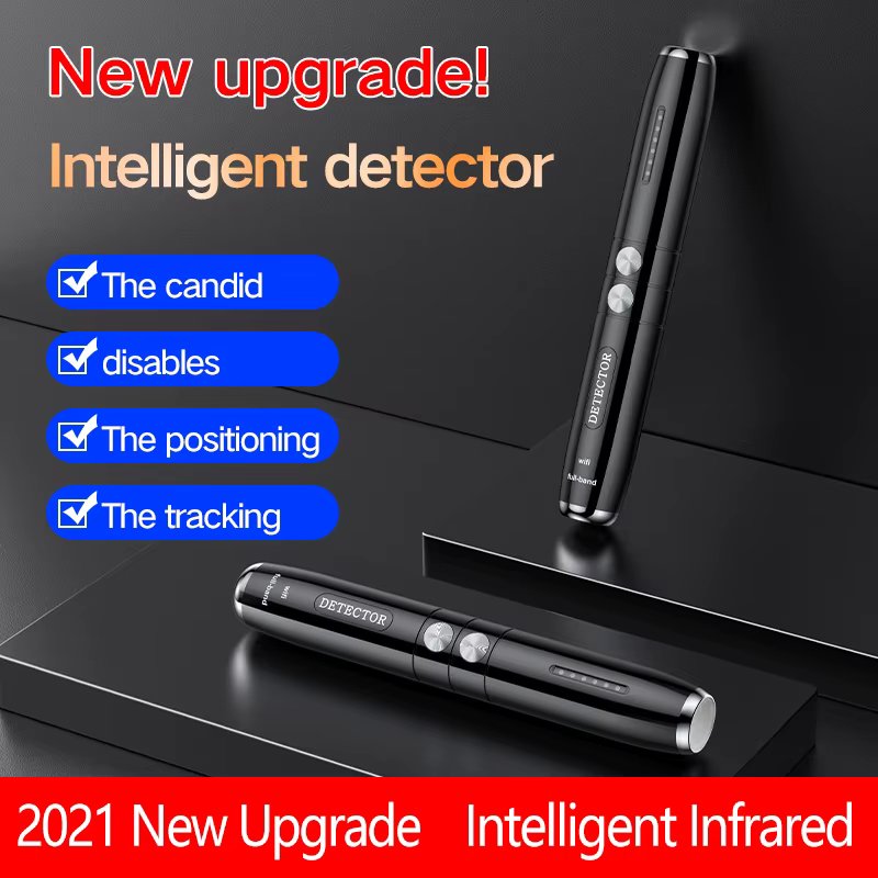 Hidden camera detector, T8 portable device GPS Tracker Detector Privacy Protector, infrared scanning detection, hotel anti-eaves