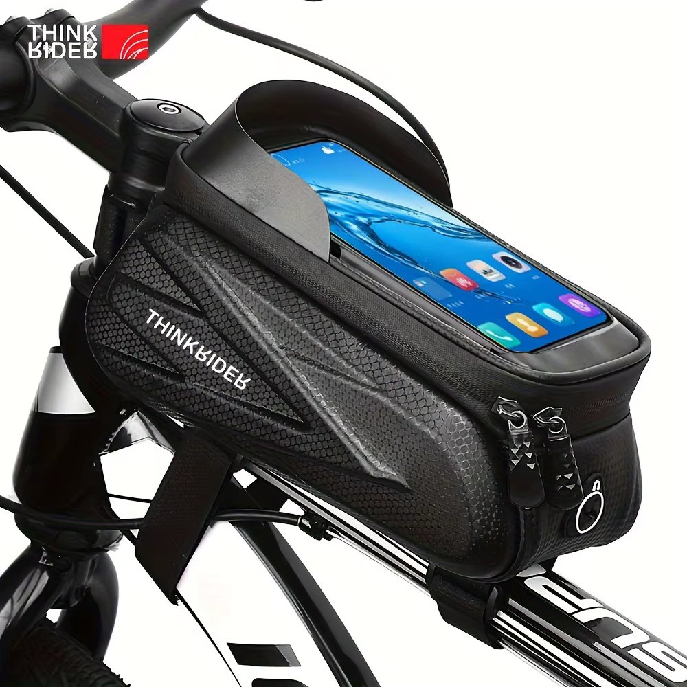 ThinkRider Bike Bag 2L Frame Front Tube Cycling Bag Bicycle Waterproof Phone Case Holder 7 Inches Touchscreen Bag Accessories
