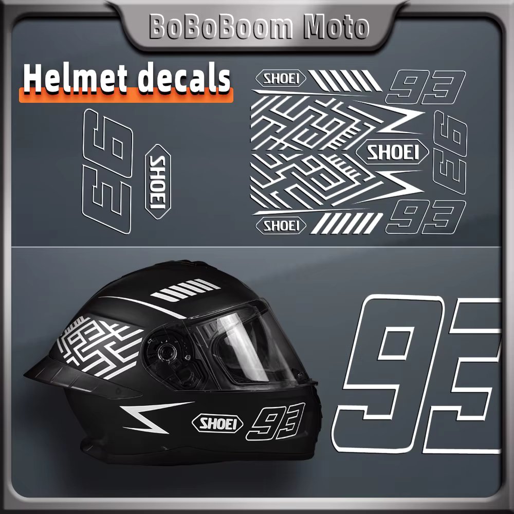 For SHOEI Motorcycle Helmet Sticker NO.93 Decal Vinyl Stickers Modification  Accessories Lens Decorative Waterproof