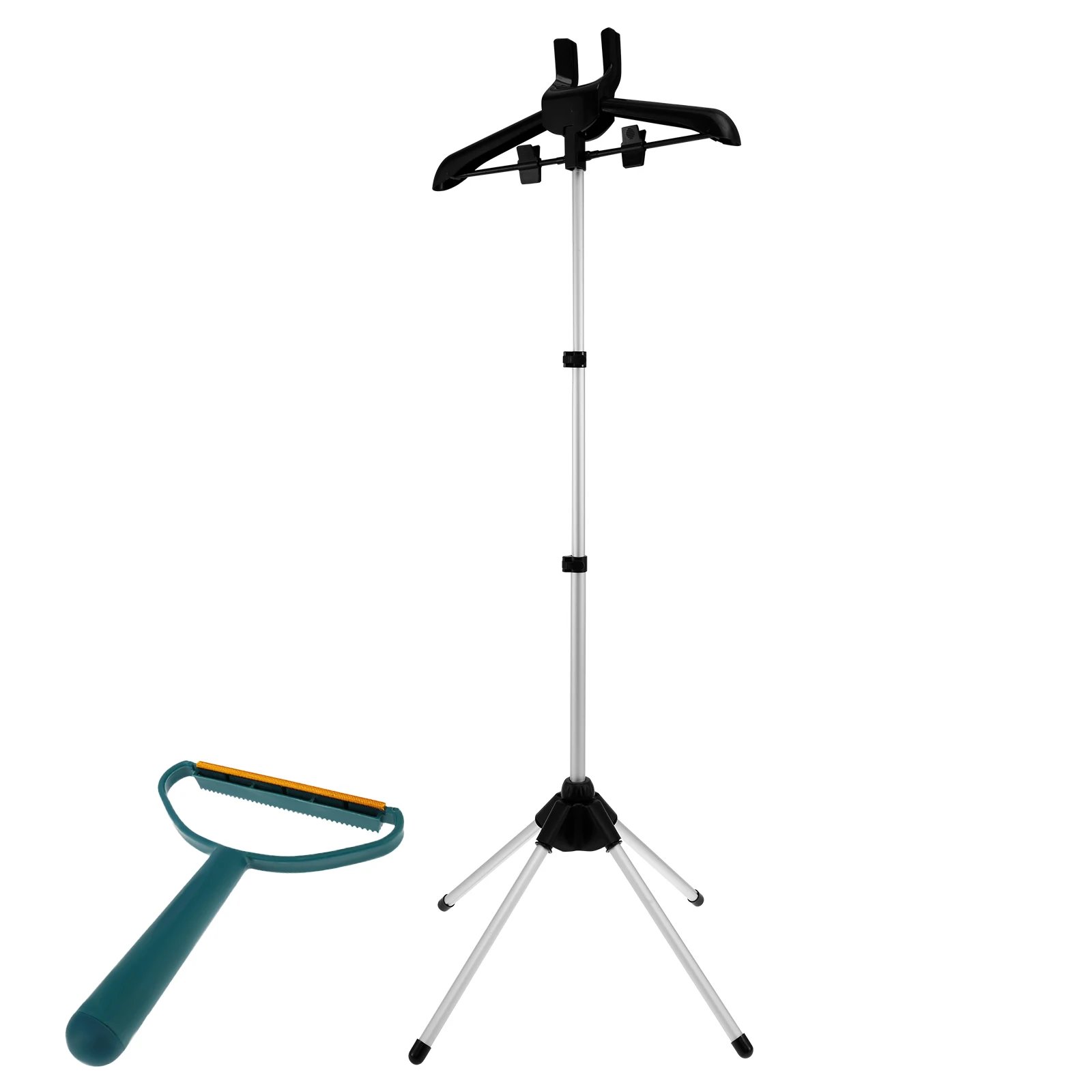 Garment Steamer Rack 84-160cm Adjustable Height Garment Steamer Clothes Rack Rotatable Foldable Standing Garment Hanger for Home