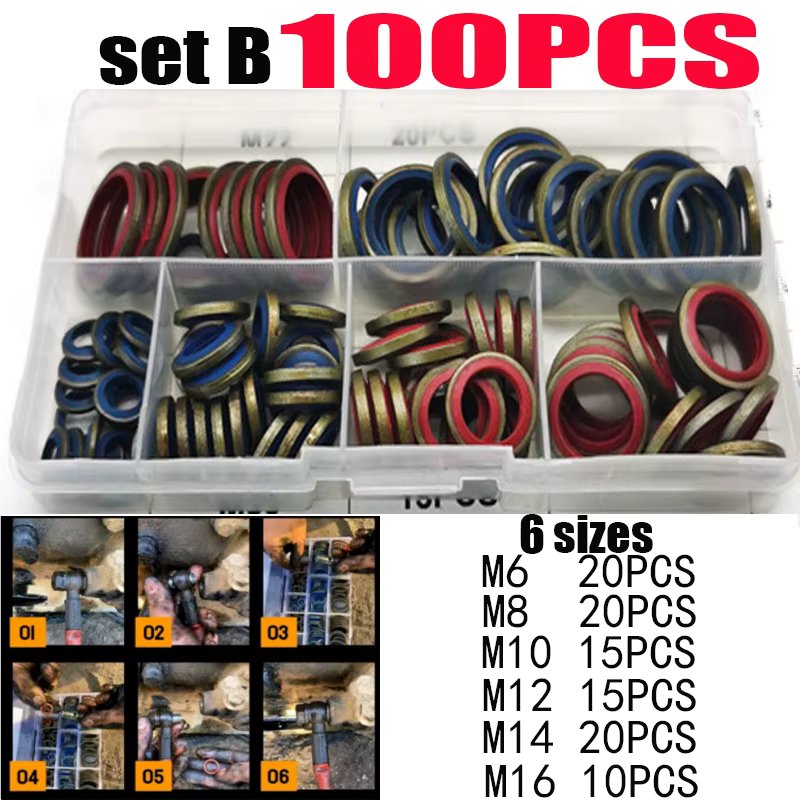 100PCS M6-M16