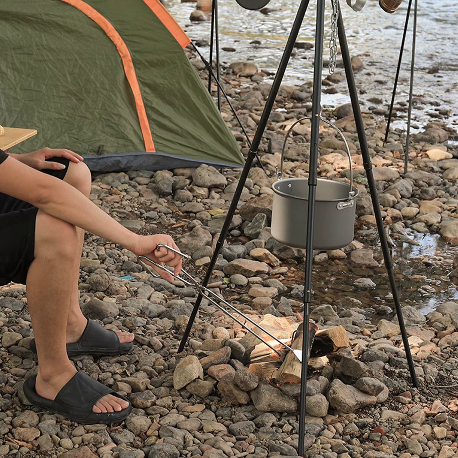 Charcoal Tongs 304 Stainless Steel Briquette Clips Clamp Tool Anti-scald Barbecue Grilling Coal Clips With Widened Flat Collet