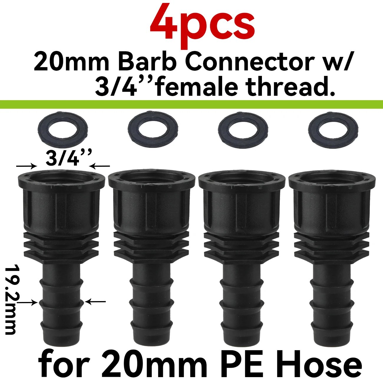 D-20mm-3I4inch-4pcs