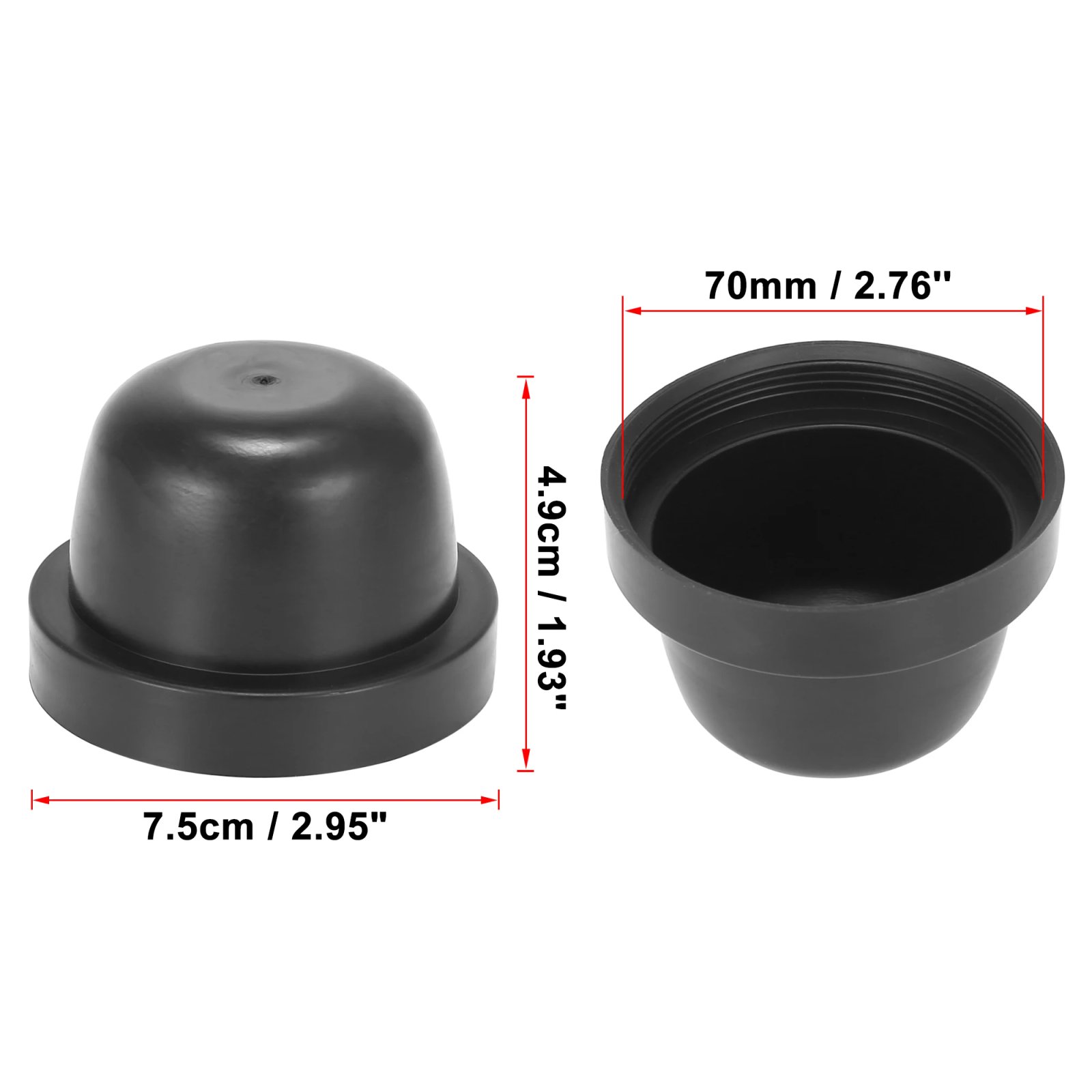 2pcs 70mm