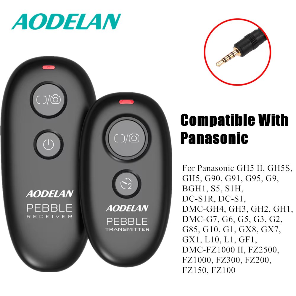 AODELAN Wireless Camera Remote Control Shutter Release For Panasonic S5IIX, BS1H, GH6, GH5II, GH4, GH3, FZ1000II, FZ2500, FZ300