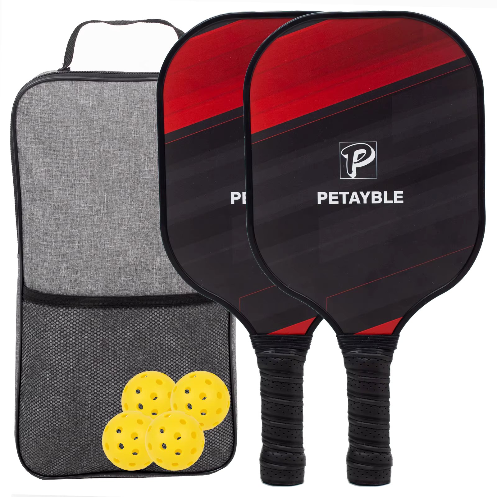 Pickleball Paddles, Fiberglass Surface Pickleball Set,USAPA Approved Set  Portable Racquet Gift Kit Indoor and Outdoor Exercise