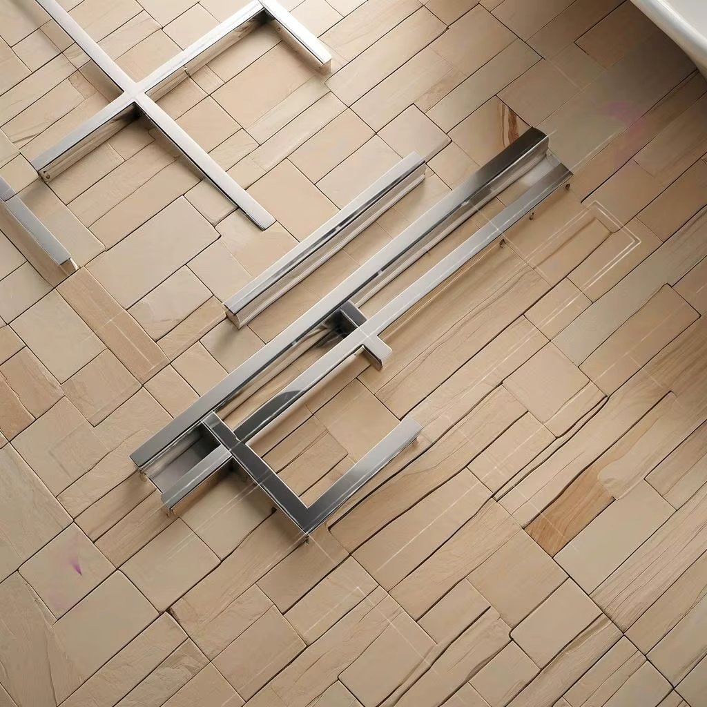 Stainless Steel Shower Drain 103x14 cm with 2-in-1 Cover – Durable & Efficient Bathroom Solution