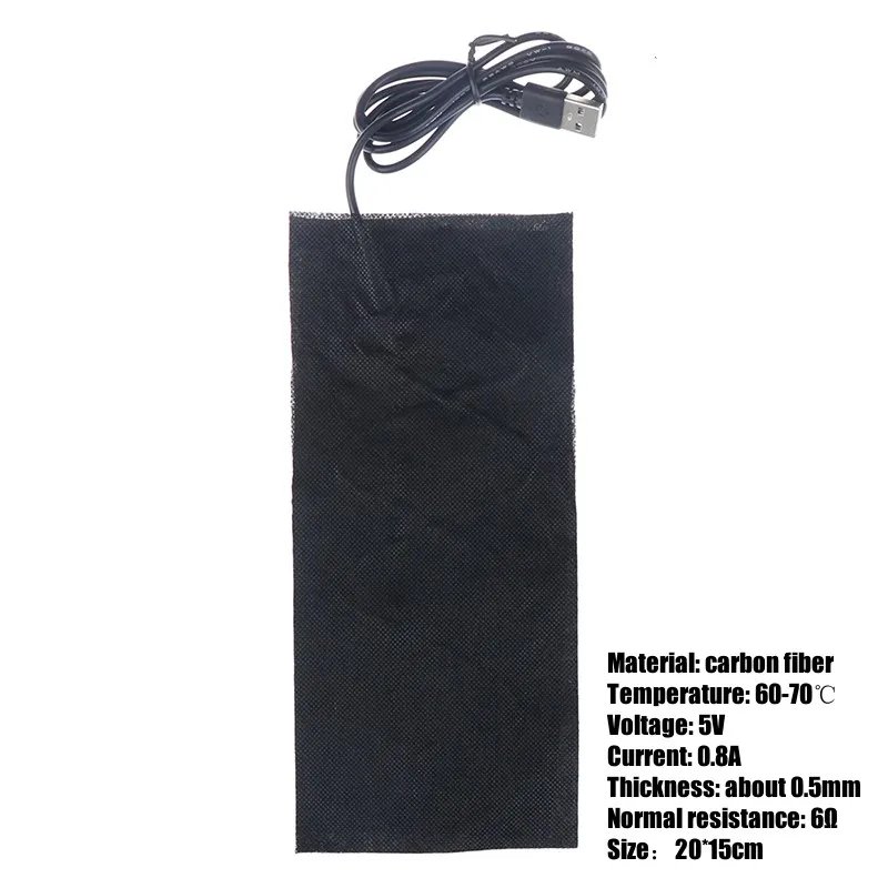 USB 5V Heating Heater Pad Massage For Warming Body Foot Winter Portable Warm Plate For Mouse Pad Shoes Golves Health Care