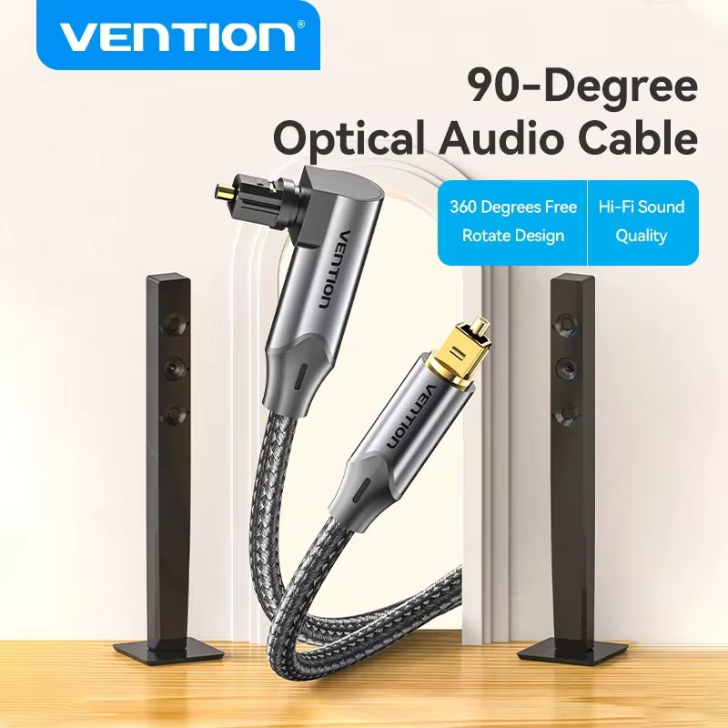 Vention Digital Optical Audio Cable Toslink SPDIF Coaxial Cable 1m 2m for Amplifiers Blu-ray Xbox 360 PS4 Soundbar Fiber Cable