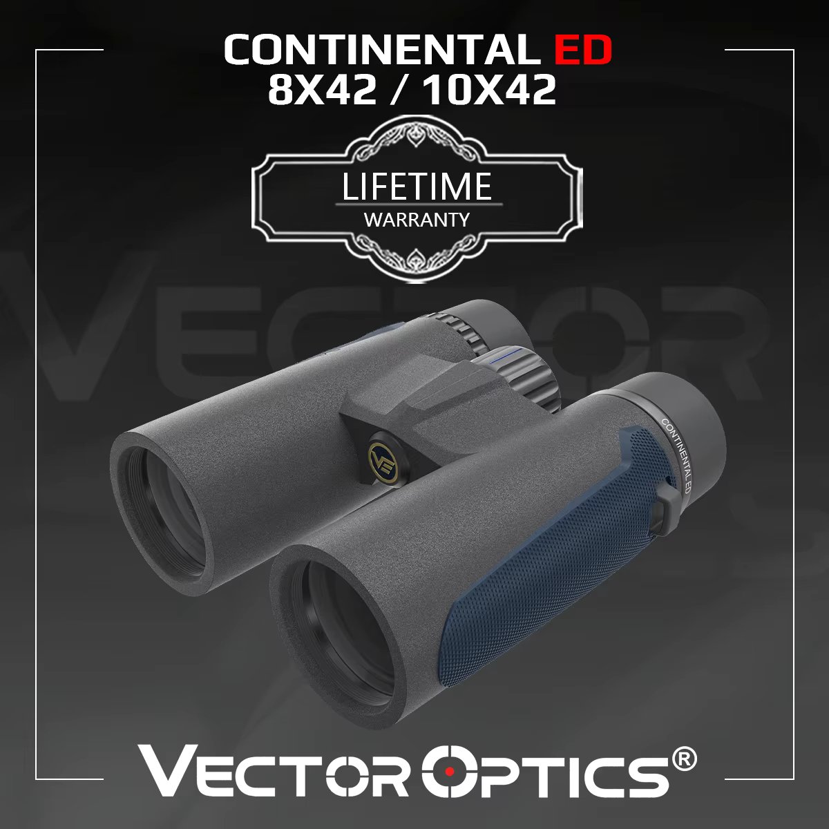 Vector Optics Continental 8x42/10x42 Binocular With Fully Multi Coated Roof Prism ED Lens More Than 88% Light Transmission