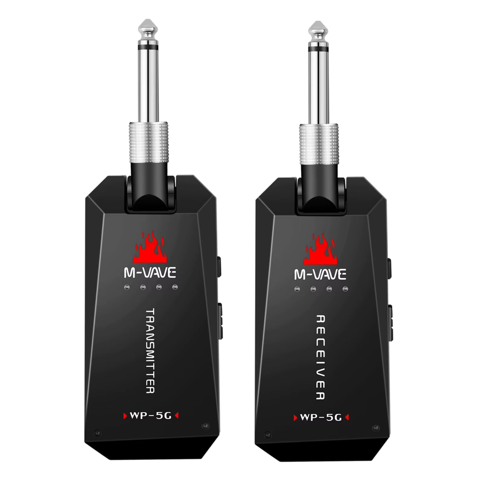 M-VAVE WP-5G 5.8G Wireless Guitar System Rechargeable Audio Transmitter Receiver Guitar Amplifier Guitar Accessory Type-C Cable
