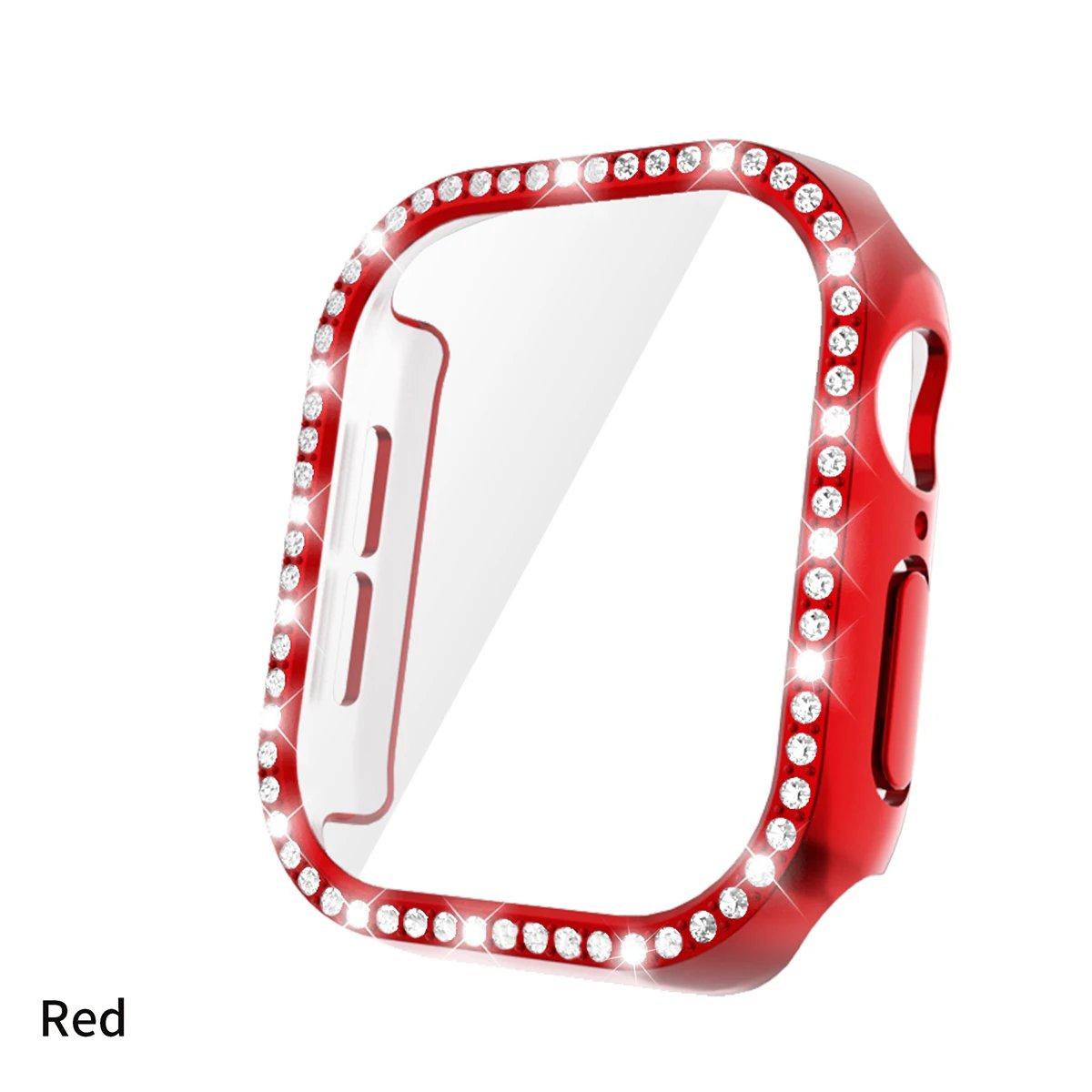 Bling Glass+Cover For Apple Watch 10 42mm 46mm Diamond Hard PC bumper+Screen Protector Case iwatch series 10 Accessories