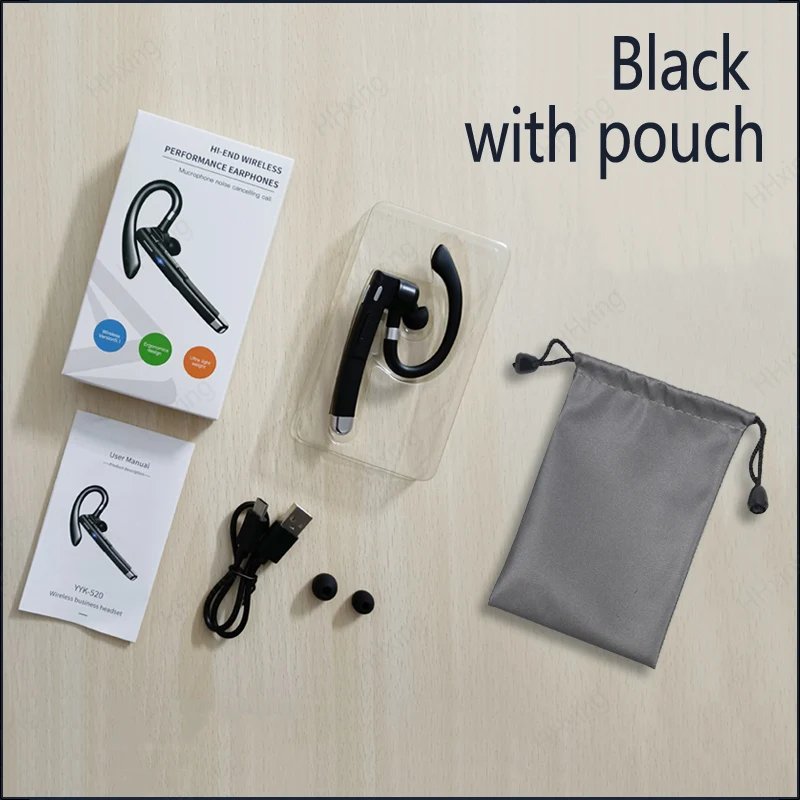Black with pouch