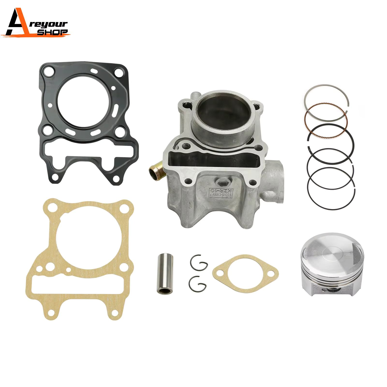 Areyourshop CYLINDER KIT FOR HONDA CLICK 125,LEAD 125,AIR BLADE 125,VARIO 125,PCX125,SH125