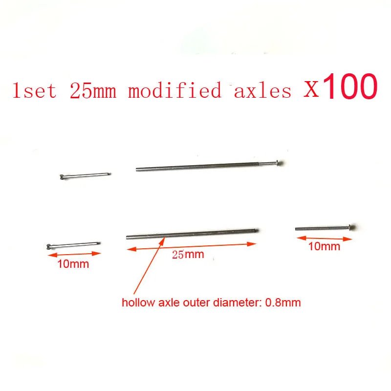 100 sets 25mm axles